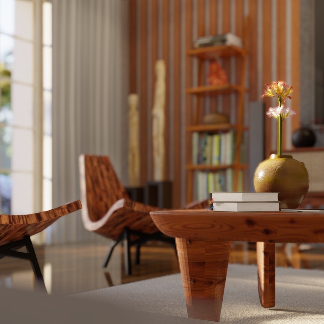 Interior Rendering - Sunlight Living Area