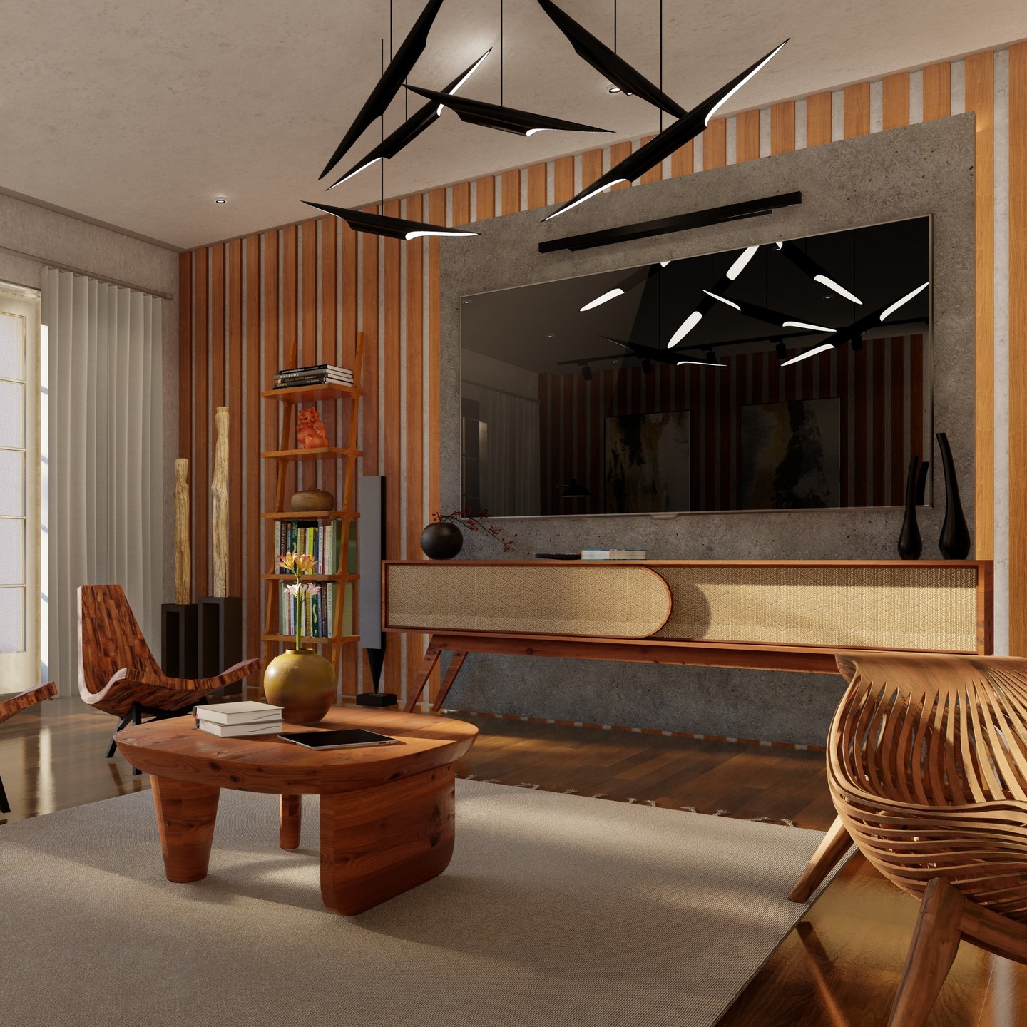 Interior Rendering - Open Concept Studio Loft